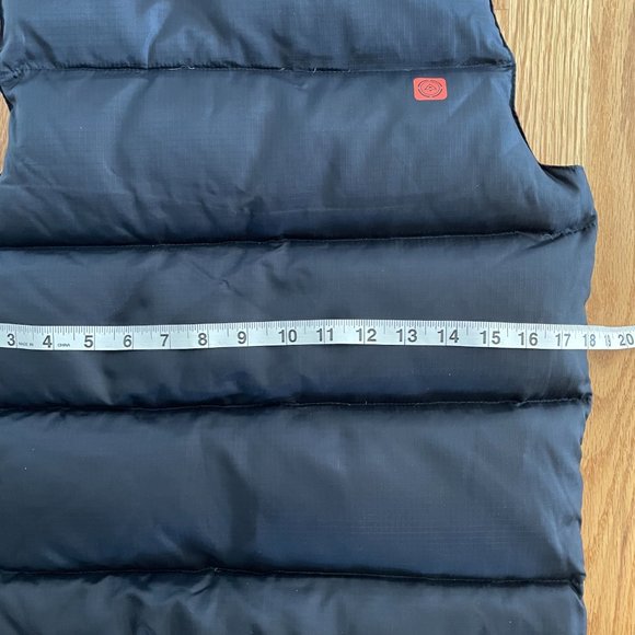 Old Navy Reversible Quilted Puffer Vest Blue Orange Boys Small - Picture 11 of 11